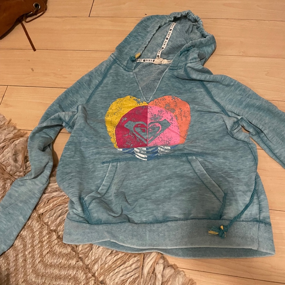 Roxy light blue hoodie